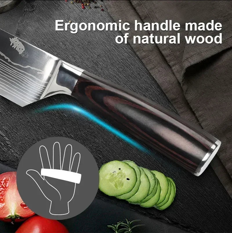 Acero Damasco: ¡Cuchillos Cheftronics para Cocina Inteligente!
