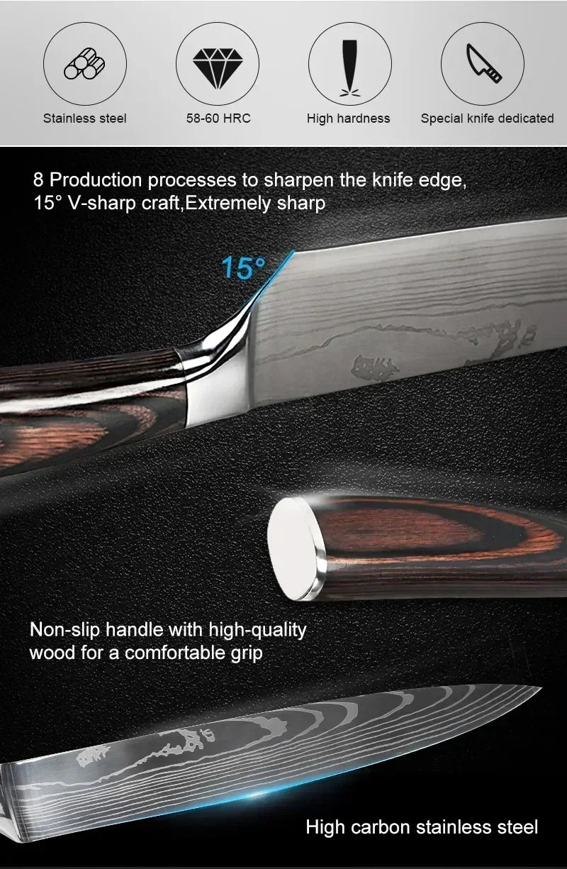 Acero Damasco: ¡Cuchillos Cheftronics para Cocina Inteligente!