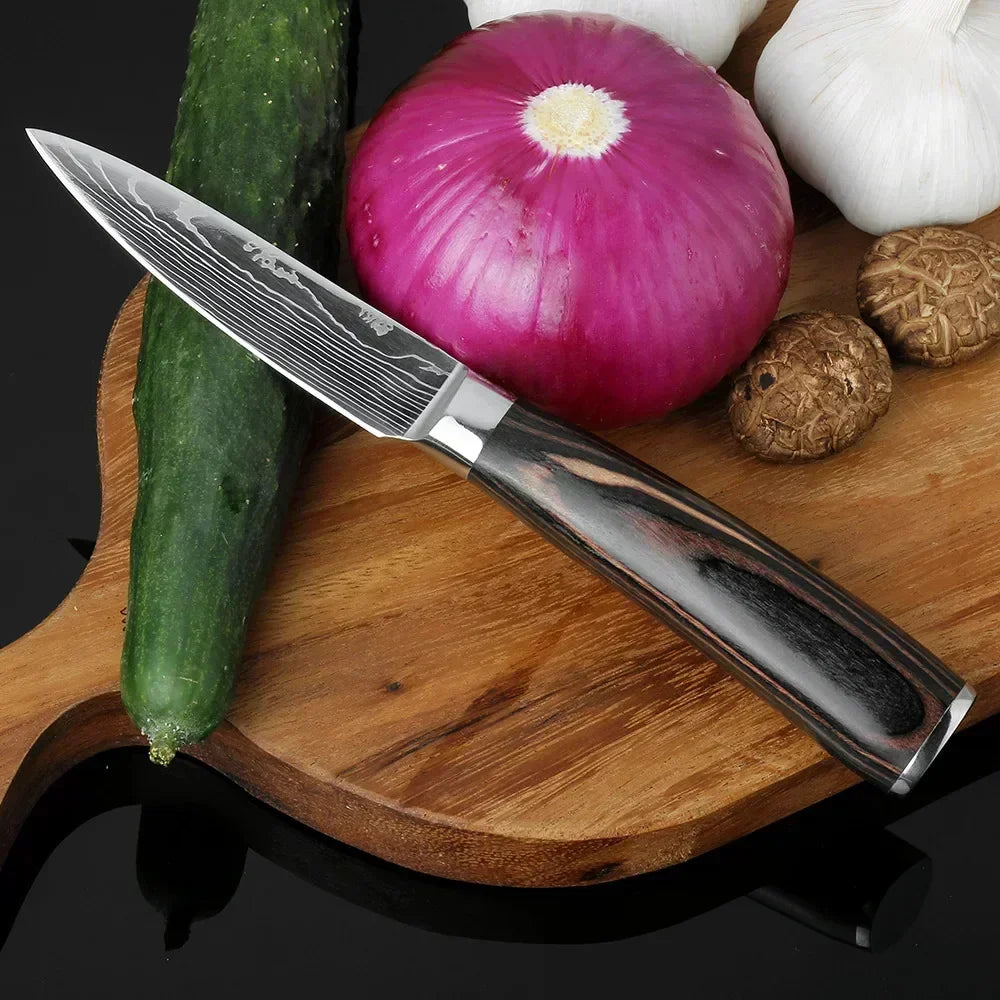 Acero Damasco: ¡Cuchillos Cheftronics para Cocina Inteligente!