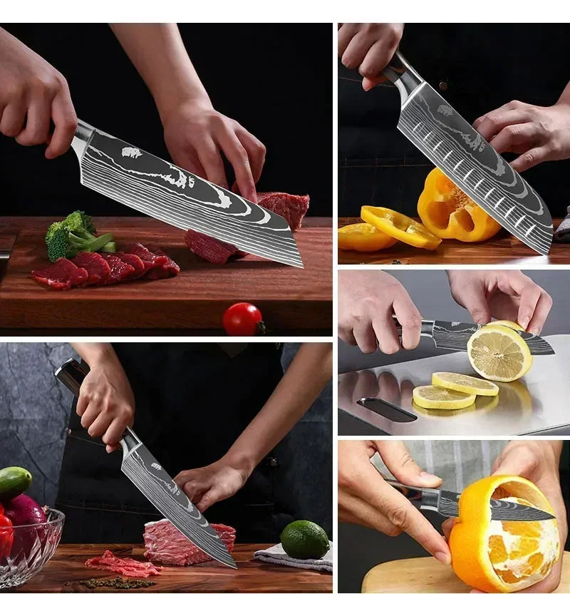 Acero Damasco: ¡Cuchillos Cheftronics para Cocina Inteligente!