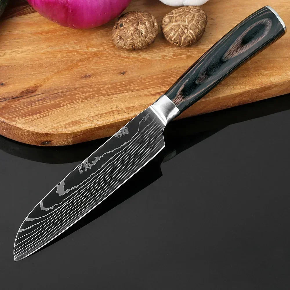 Acero Damasco: ¡Cuchillos Cheftronics para Cocina Inteligente!