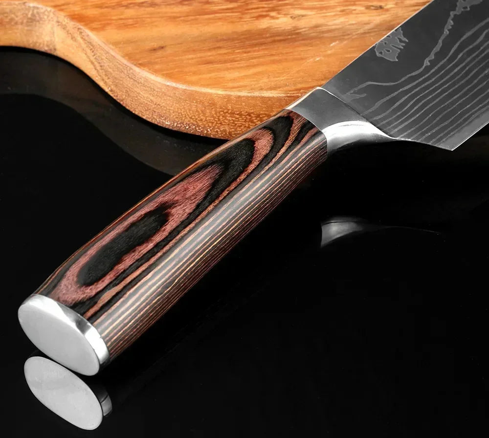 Acero Damasco: ¡Cuchillos Cheftronics para Cocina Inteligente!