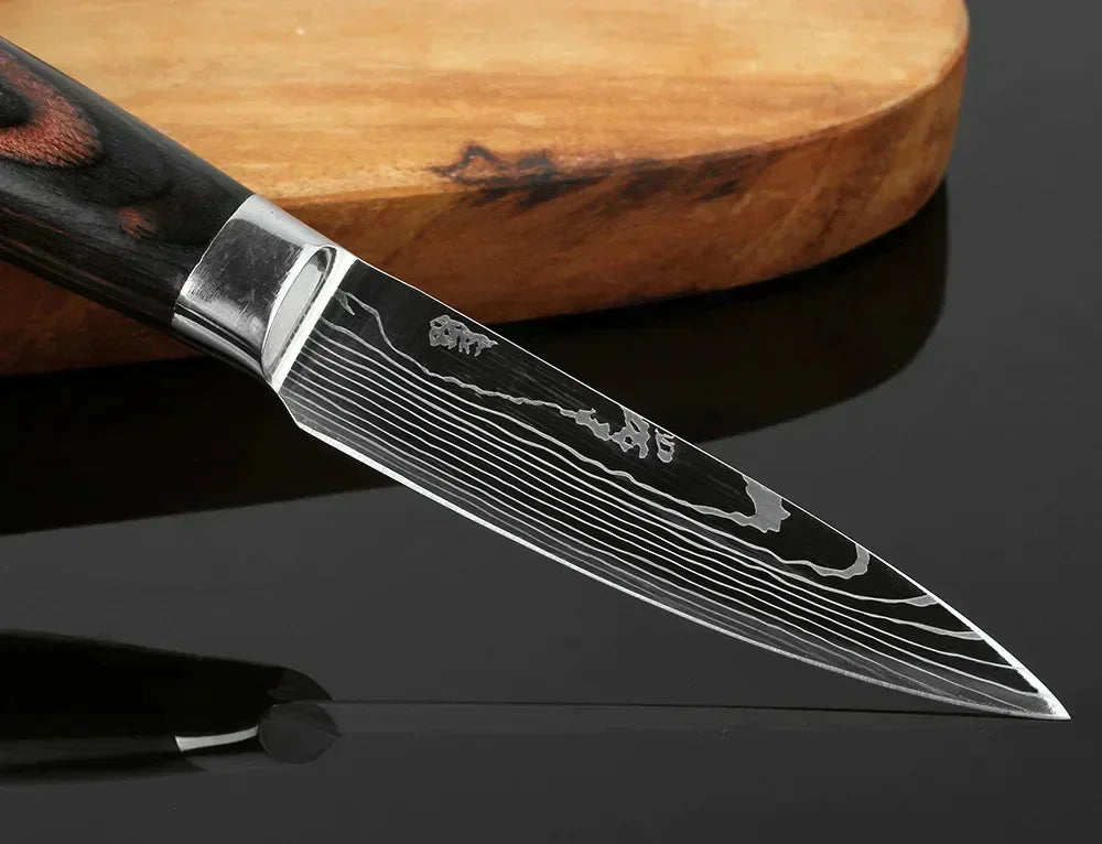 Acero Damasco: ¡Cuchillos Cheftronics para Cocina Inteligente!