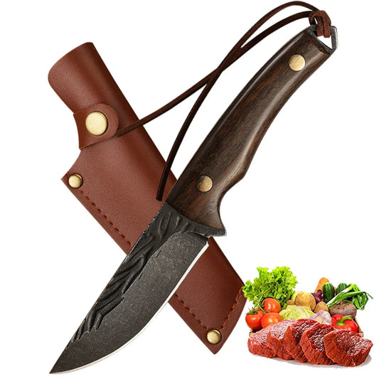 Acero Inoxidable Cuchillo Carne Carnicero Forjado