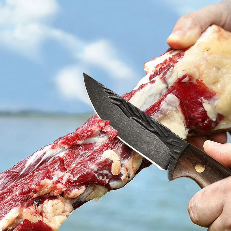 Acero Inoxidable Cuchillo Carne Carnicero Forjado