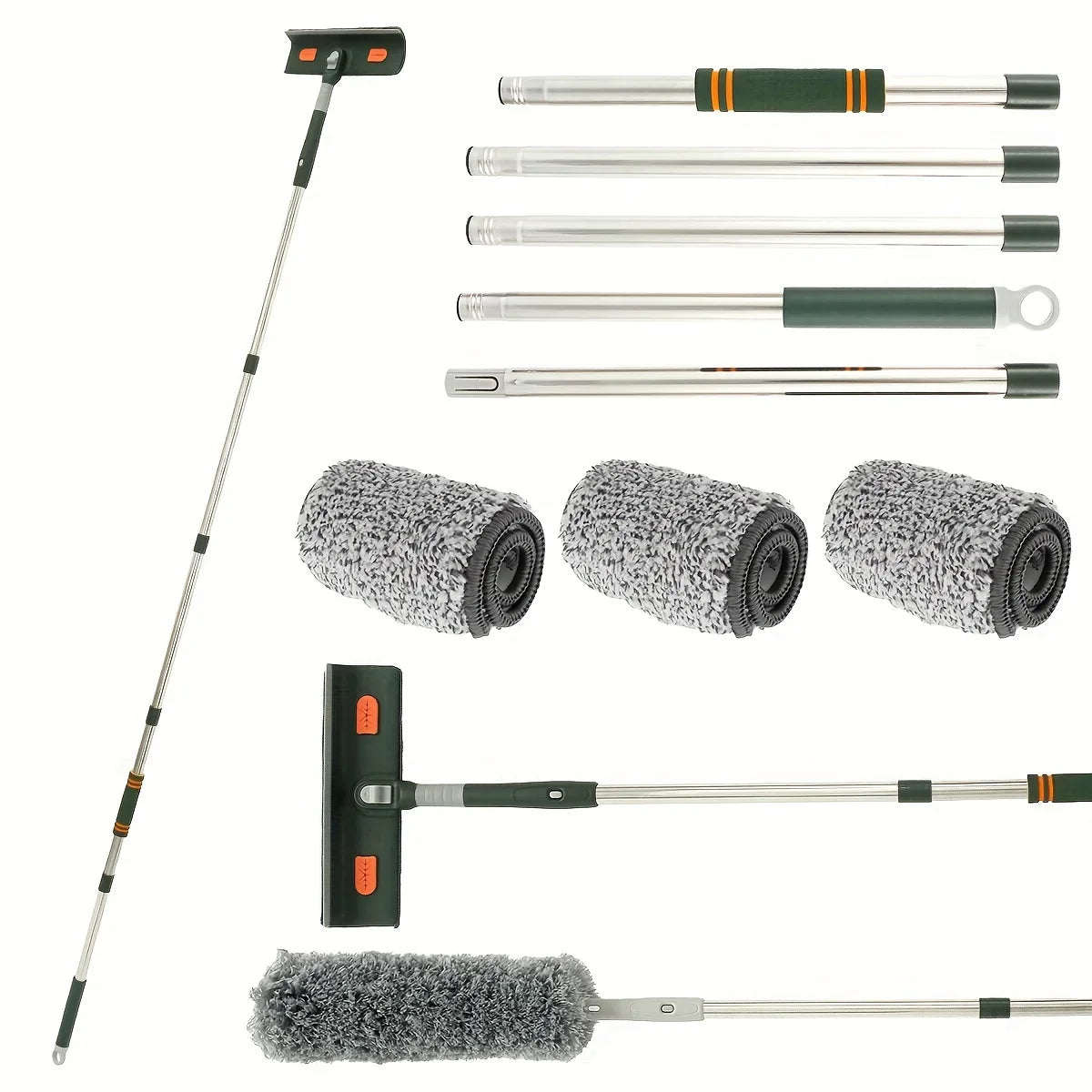 ¡Alcanza la Limpieza Perfecta con Nuestro Extendable Splicing Cleaning Tool! - Window & Floor Cleaning Tool