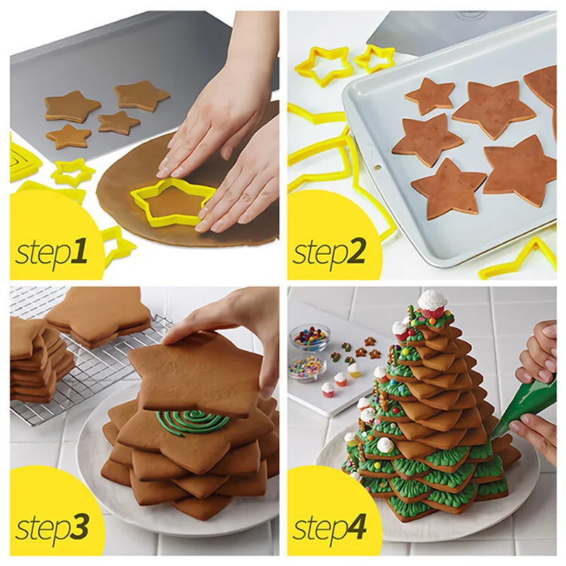 Árbol de Navidad de Galletas Estrella: ¡Delicia Cheftronics! - 1 set