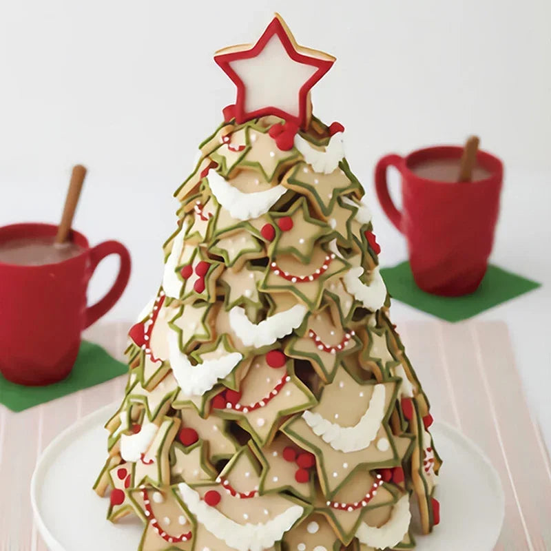 Árbol de Navidad de Galletas Estrella: ¡Delicia Cheftronics! - 1 set