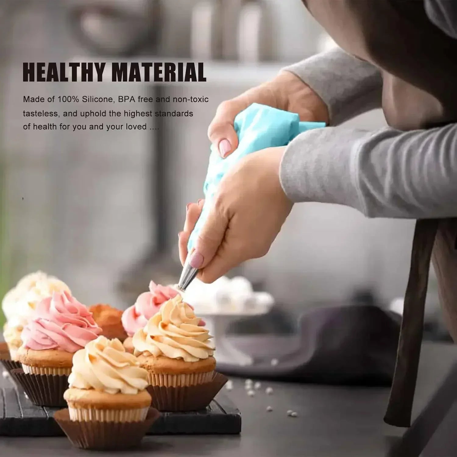 ¡Bolsas de Pastelería para Decoración de Pasteles Increíbles! - SKY BLUE - Cake Decorating Set