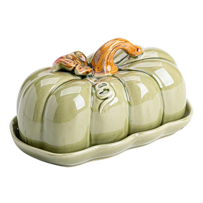 ¡Calabazas Cheftronics Iluminan tu Cena! - 1pcs green - Pumpkin Ceramic Dinner Plate