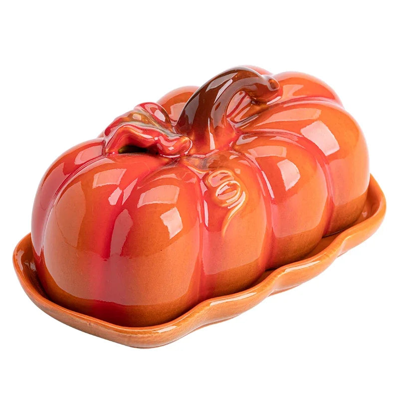 ¡Calabazas Cheftronics Iluminan tu Cena! - 1pcs orange - Pumpkin Ceramic Dinner Plate