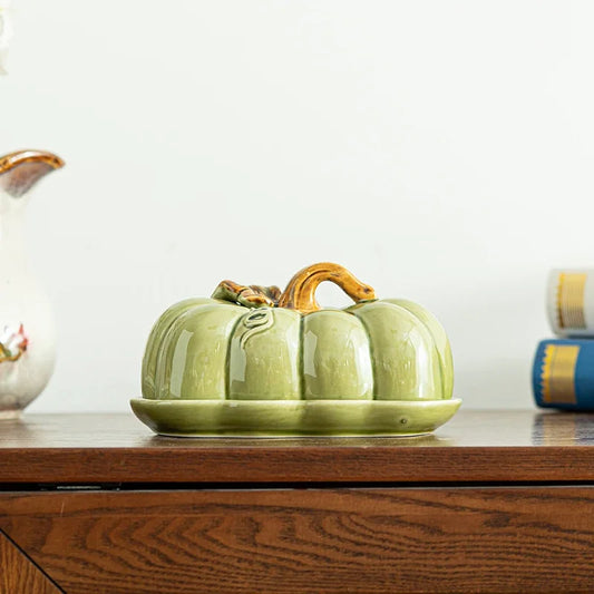 ¡Calabazas Cheftronics Iluminan tu Cena! - Pumpkin Ceramic Dinner Plate
