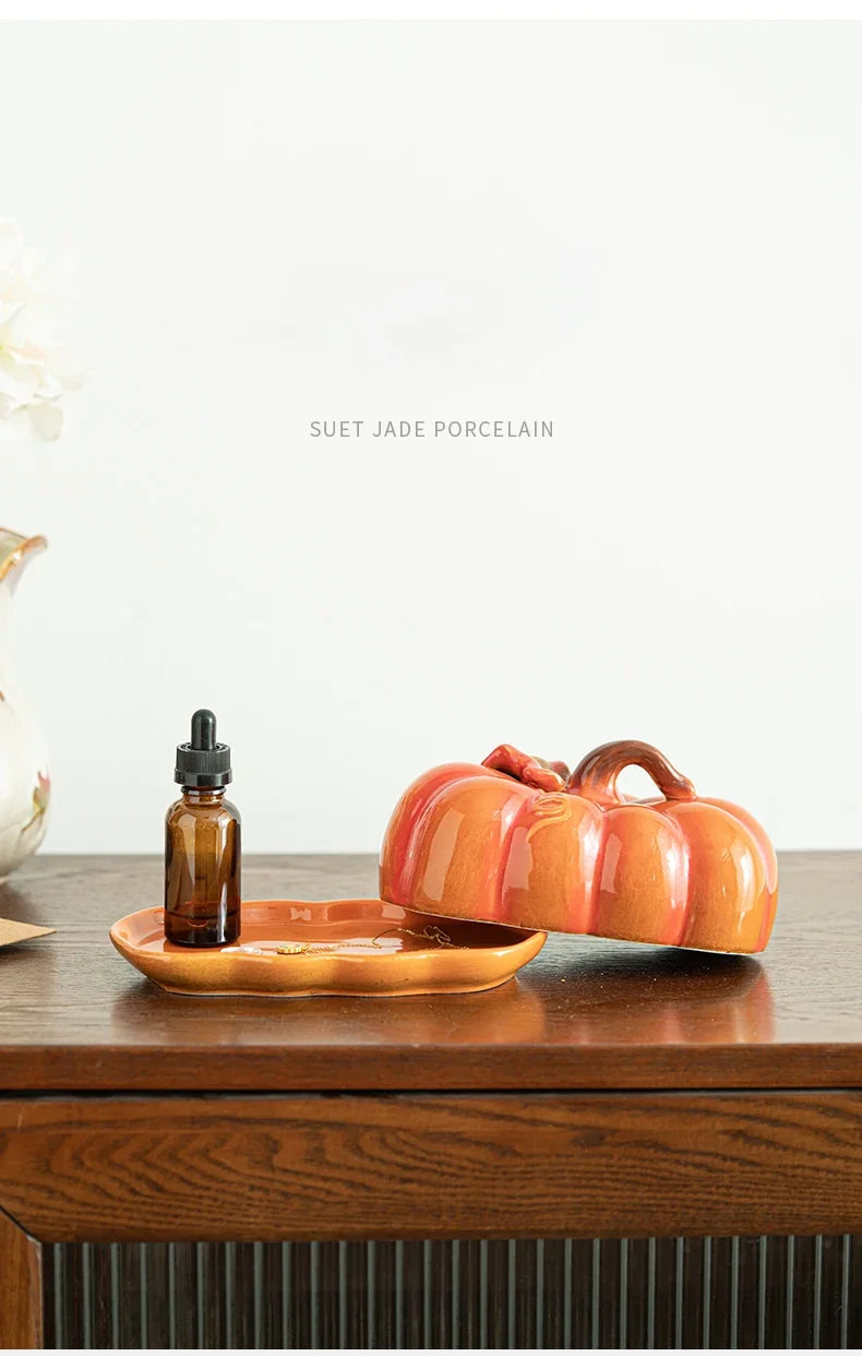 ¡Calabazas Cheftronics Iluminan tu Cena! - Pumpkin Ceramic Dinner Plate