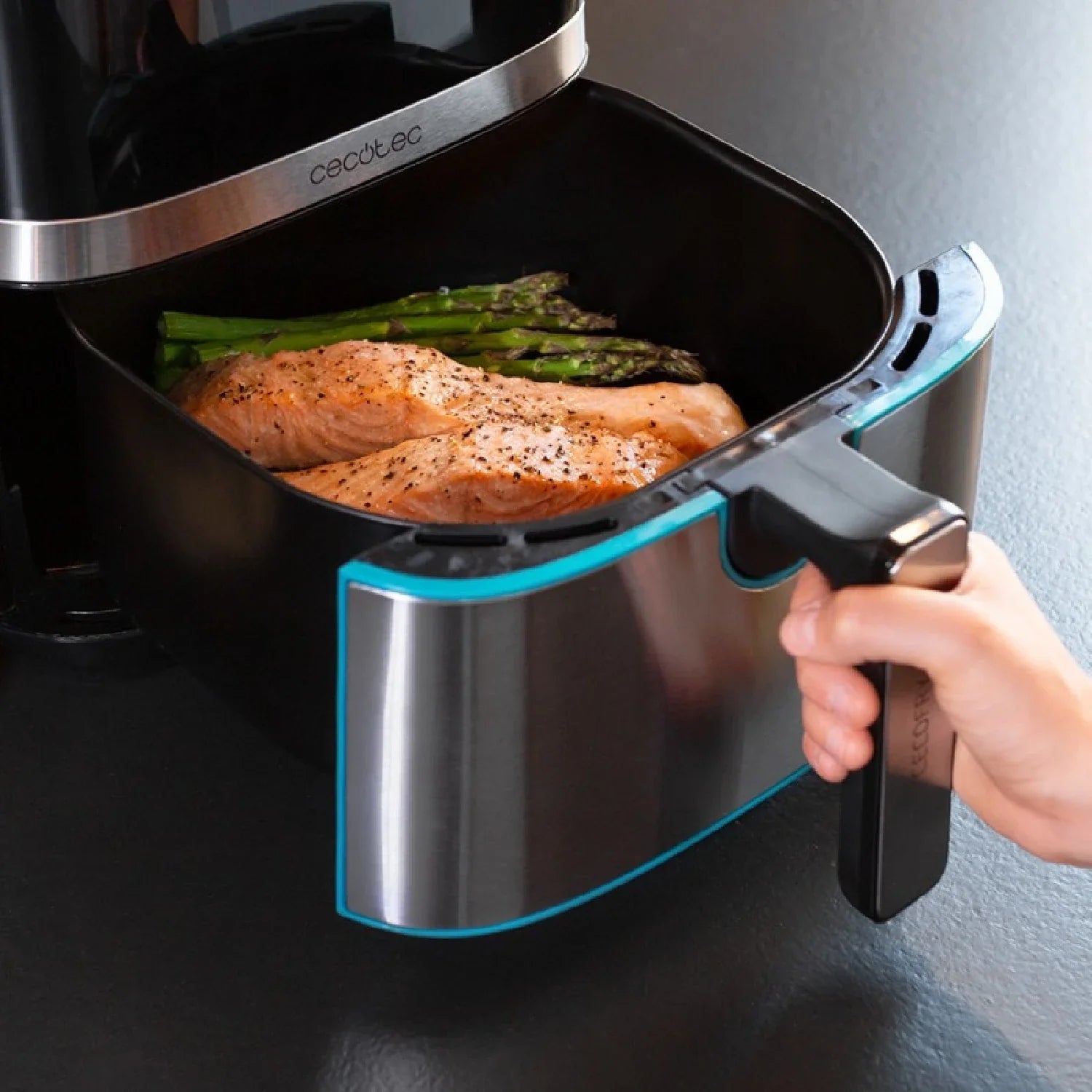 Cecofry Full Inoxblack: ¡Doble Freidora Aérea Para Cocinar Con Pasión! - oil free fryer