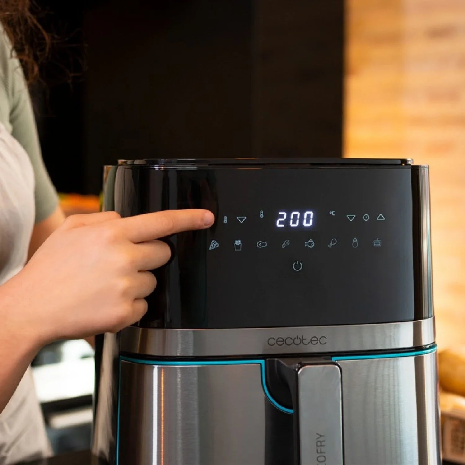 Cecofry Full Inoxblack: ¡Doble Freidora Aérea Para Cocinar Con Pasión! - oil free fryer