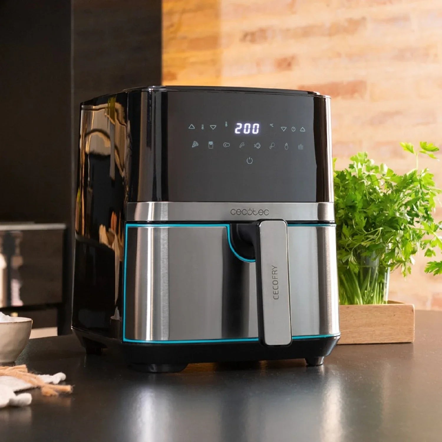 Cecofry Full Inoxblack: ¡Doble Freidora Aérea Para Cocinar Con Pasión! - oil free fryer