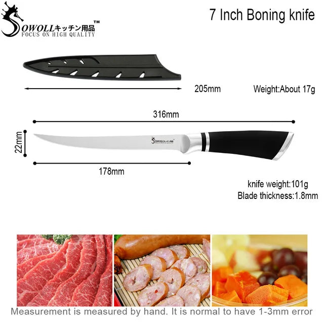 Cheftronics: Acero Inoxidable para Deshuesar y Filetear ¡Como un Chef! - 7 inch Fishing Knife