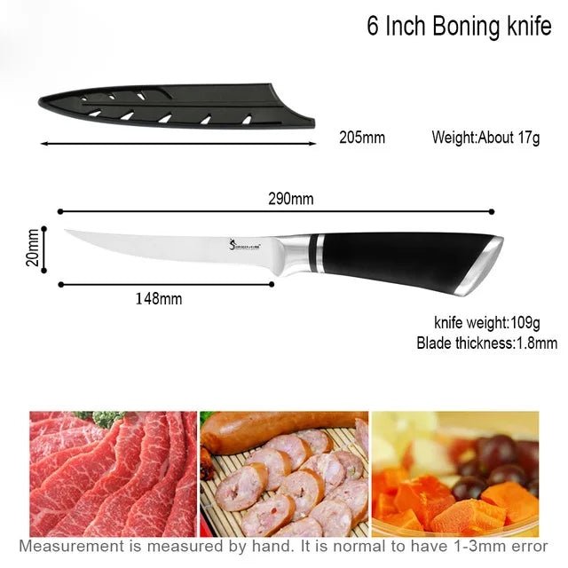 Cheftronics: Acero Inoxidable para Deshuesar y Filetear ¡Como un Chef! - 6 inch Fishing Knife