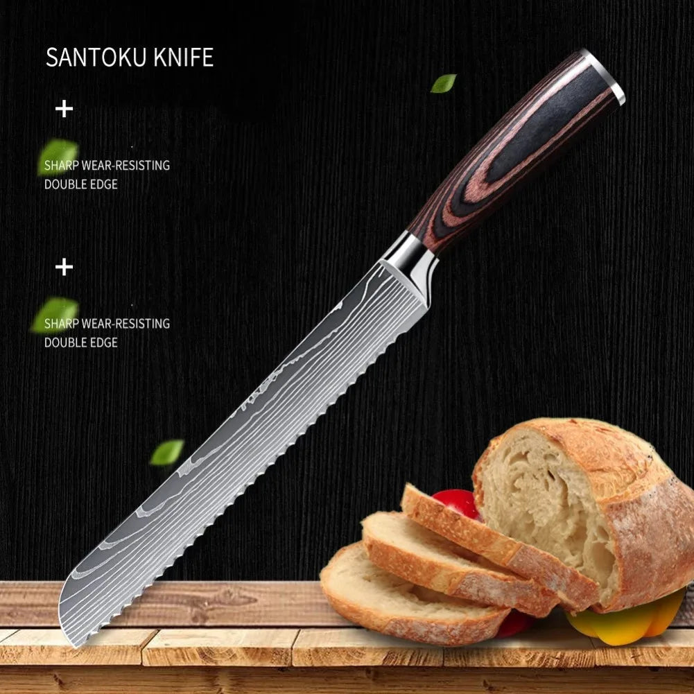 ¡Cheftronics Bread Knife: Acero Inoxidable para Pan Perfecto! - 8-inch Bread Knife