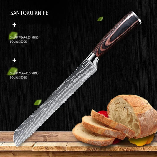 ¡Cheftronics Bread Knife: Acero Inoxidable para Pan Perfecto! - 8-inch Bread Knife