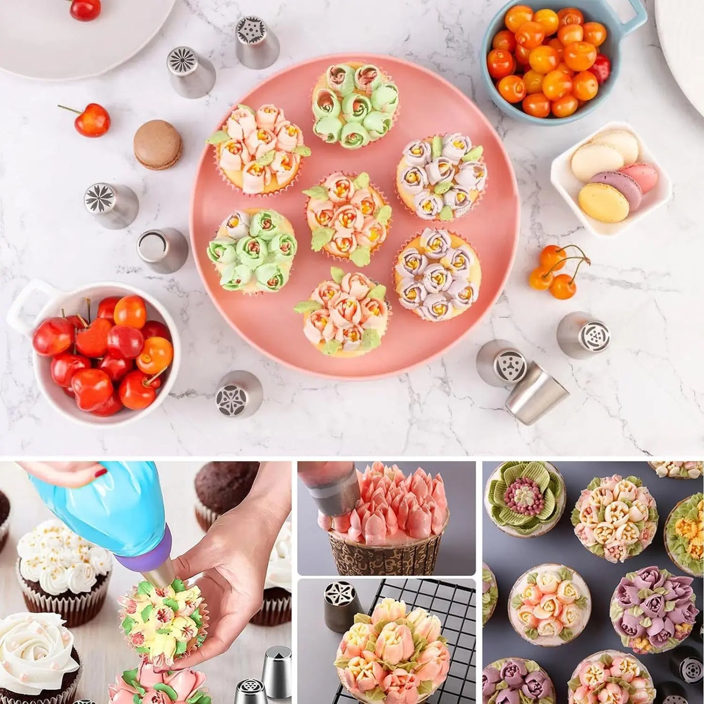 ¡Cheftronics Cake Tools: Decoración Extrema con Acero Inoxidable! - 27 piece set