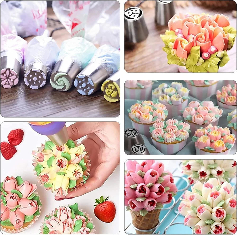 ¡Cheftronics Cake Tools: Decoración Extrema con Acero Inoxidable! - 27 piece set