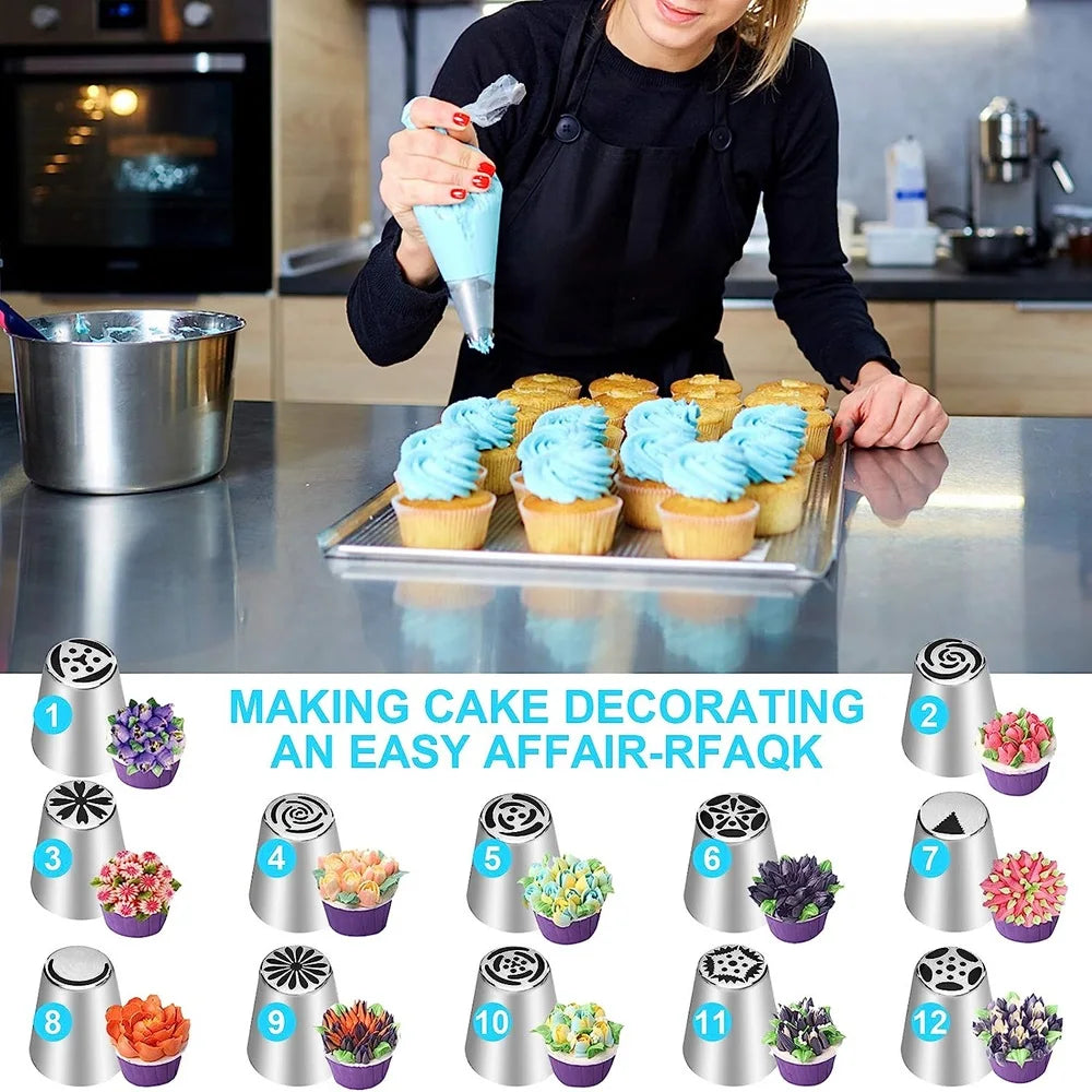 ¡Cheftronics Cake Tools: Decoración Extrema con Acero Inoxidable! - 27 piece set