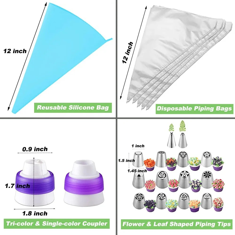 ¡Cheftronics Cake Tools: Decoración Extrema con Acero Inoxidable! - 27 piece set