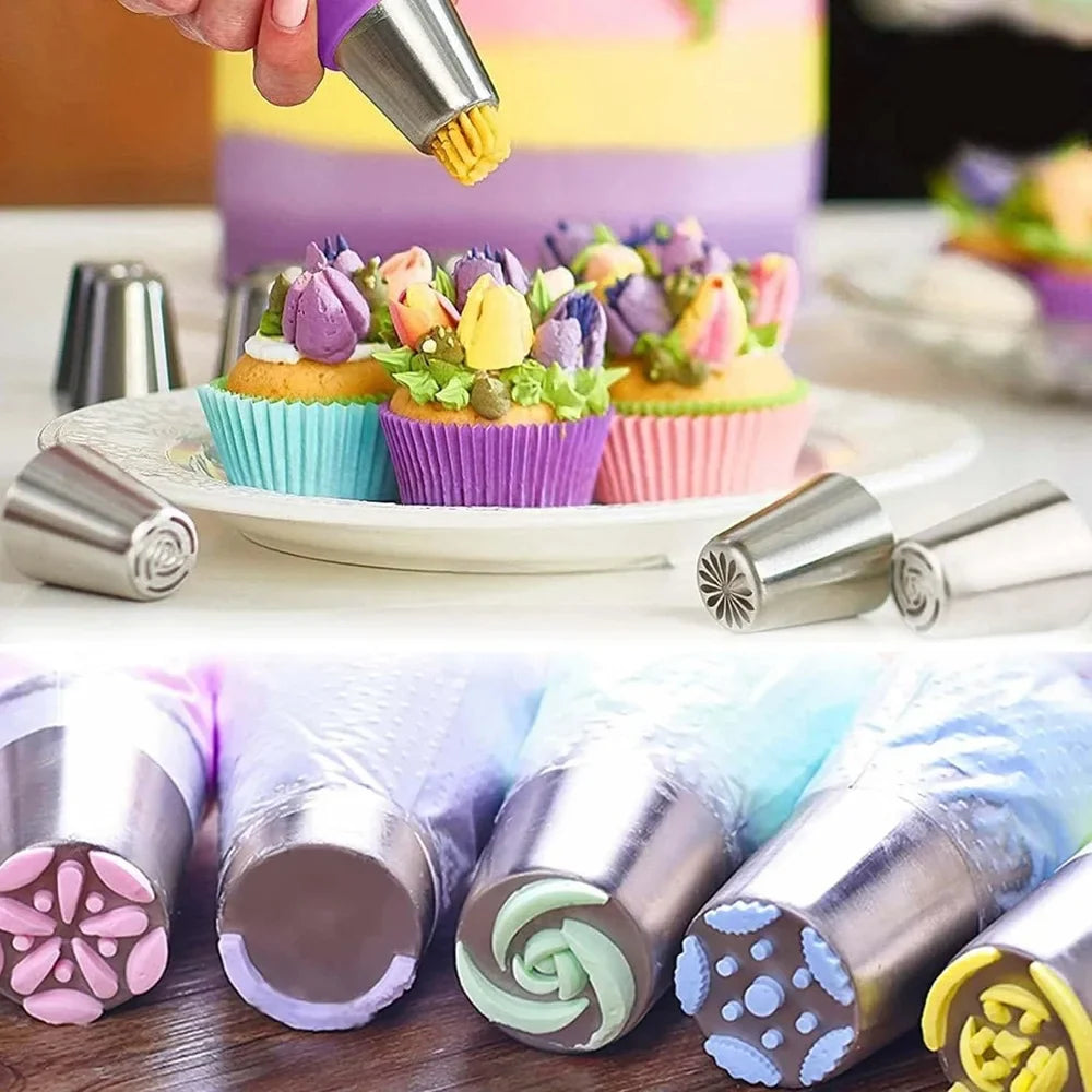 ¡Cheftronics Cake Tools: Decoración Extrema con Acero Inoxidable! - 27 piece set