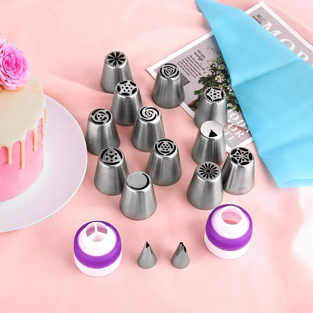 ¡Cheftronics Cake Tools: Decoración Extrema con Acero Inoxidable! - 27 piece set