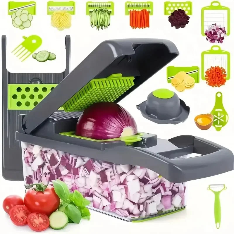 Picadora de verduras con hojas intercambiables de Cheftronics para cocina inteligente