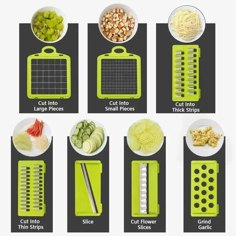 Accesorios de picado para vegetales de Cheftronics, herramientas inteligentes de cocina