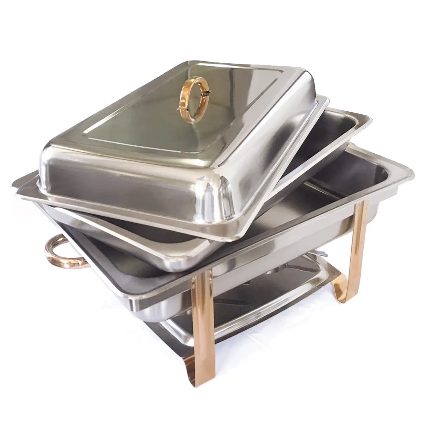 Cheftronics: Dorado Radiante para Cocina Inteligente - Stainless Steel Cooking Professional Chafing Dish buffet
