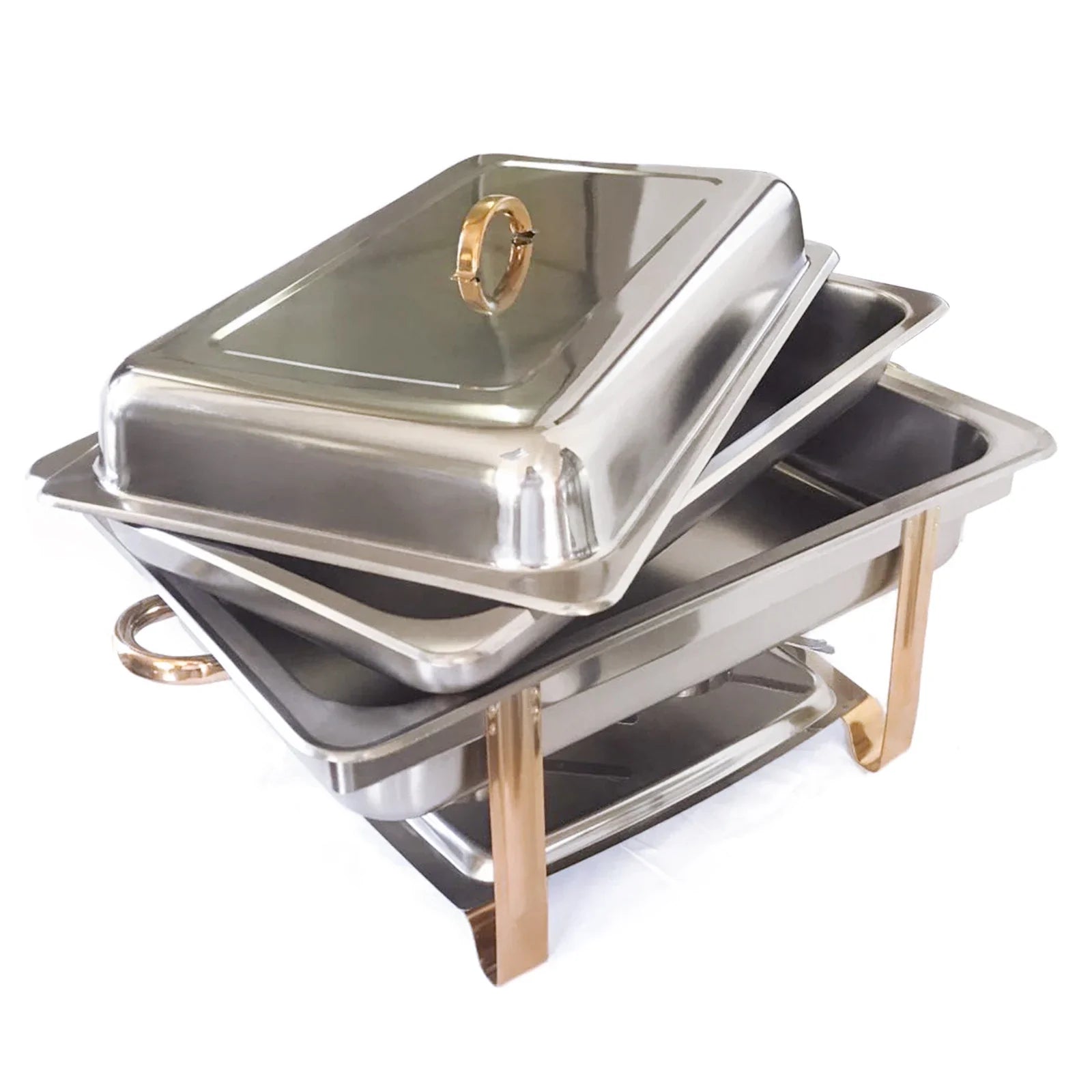 Cheftronics: Dorado Radiante para Cocina Inteligente - Stainless Steel Cooking Professional Chafing Dish buffet