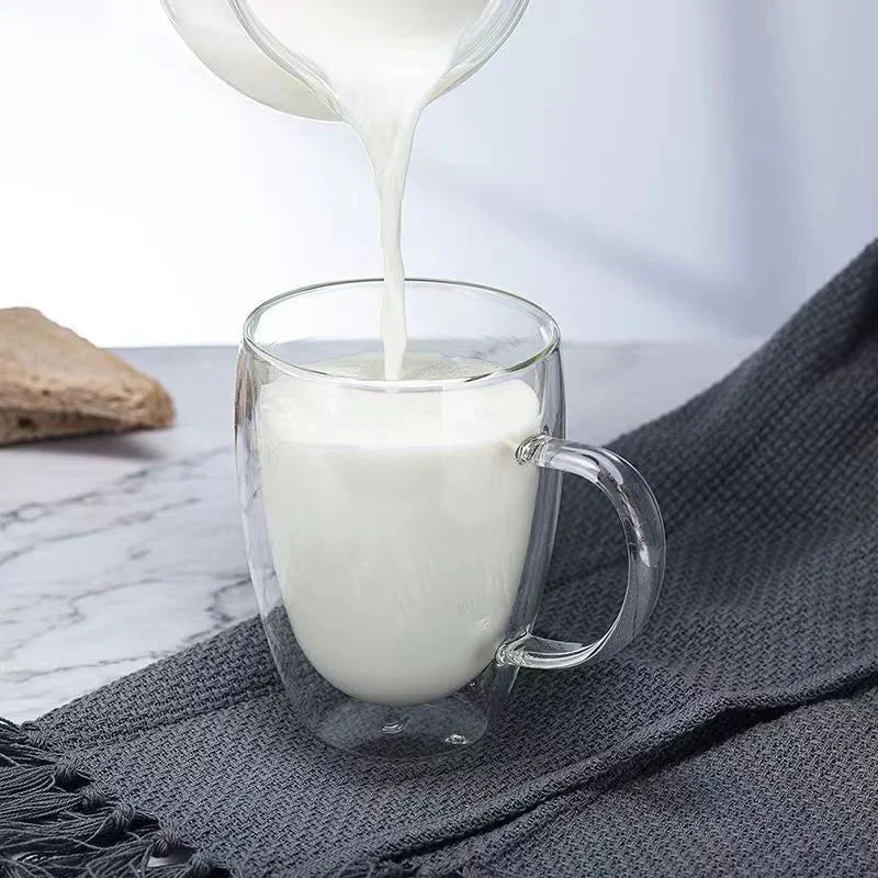 Cheftronics: Tazas de Vidrio Doble para Café Excepcional - Double Wall Glass Coffee Cup