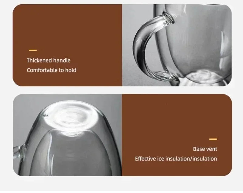 Cheftronics: Tazas de Vidrio Doble para Café Excepcional - Double Wall Glass Coffee Cup