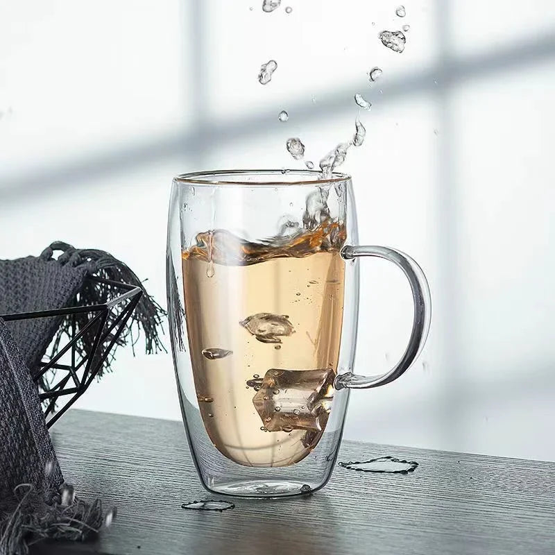 Cheftronics: Tazas de Vidrio Doble para Café Excepcional - Double Wall Glass Coffee Cup