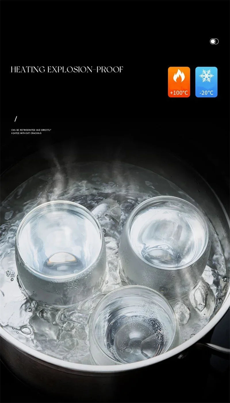 Cheftronics: Tazas de Vidrio Doble para Café Excepcional - Double Wall Glass Coffee Cup