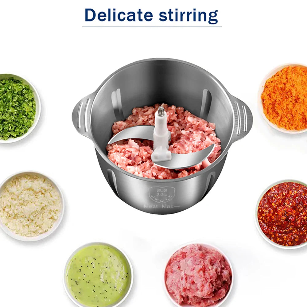 ¡Cheftronics Triturador de Acero Inoxidable: Cocina Inteligente Ahora! - 2L / 220V-240V / CHINA|EU - Electric Food
