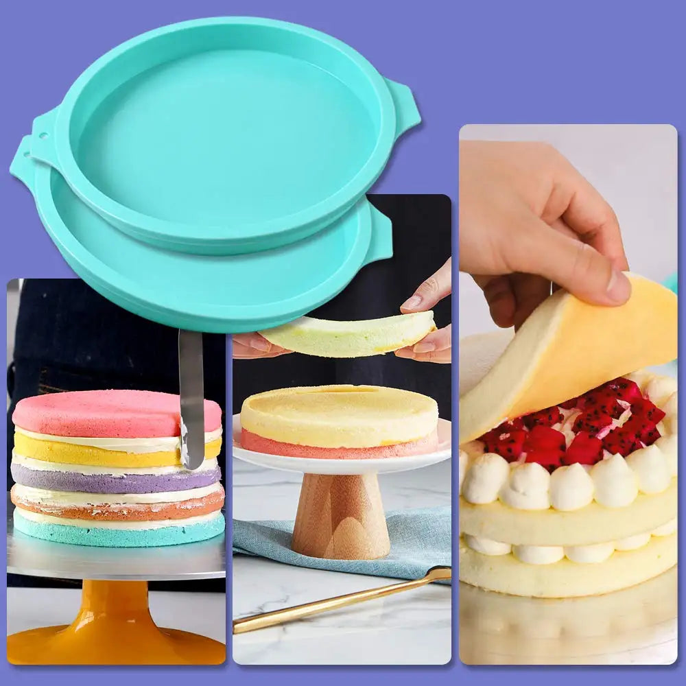 Cheftronics Turquesa: ¡Moldes Silicona Layer Cake Asombrosos!