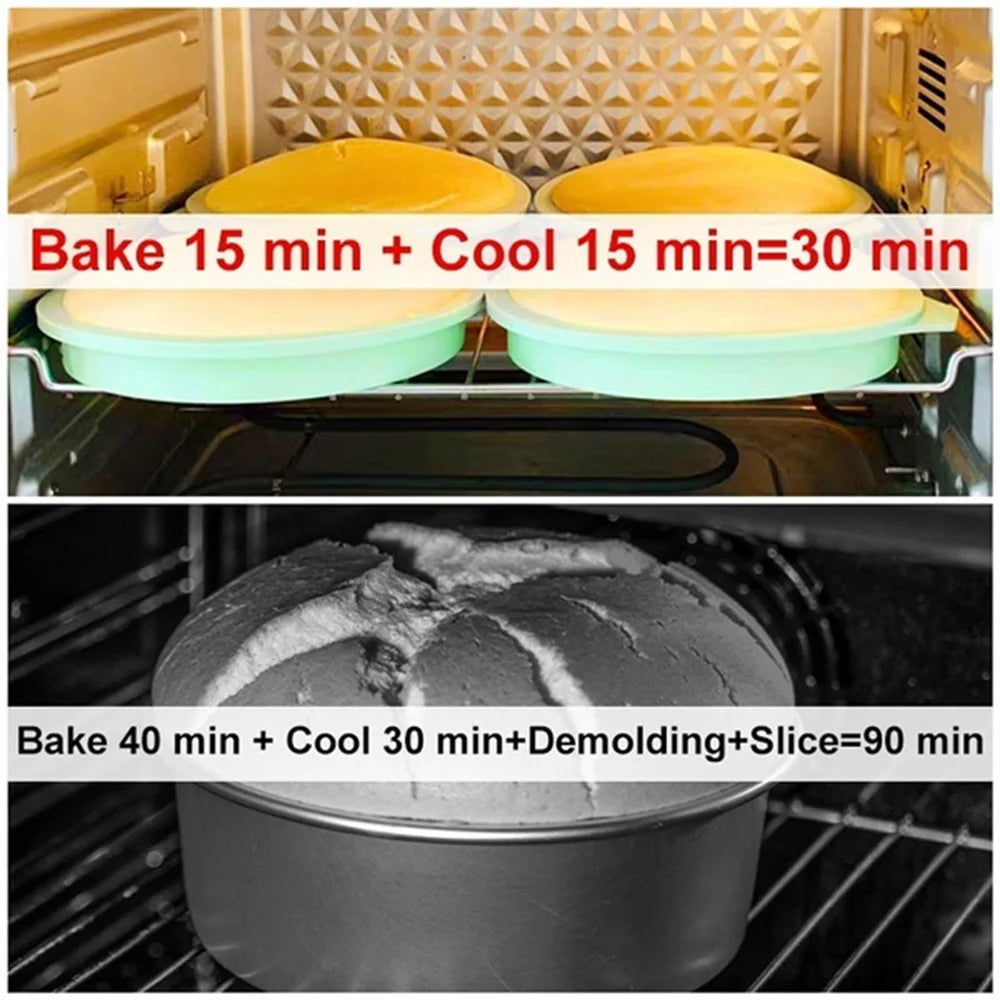 Cheftronics Turquesa: ¡Moldes Silicona Layer Cake Asombrosos!
