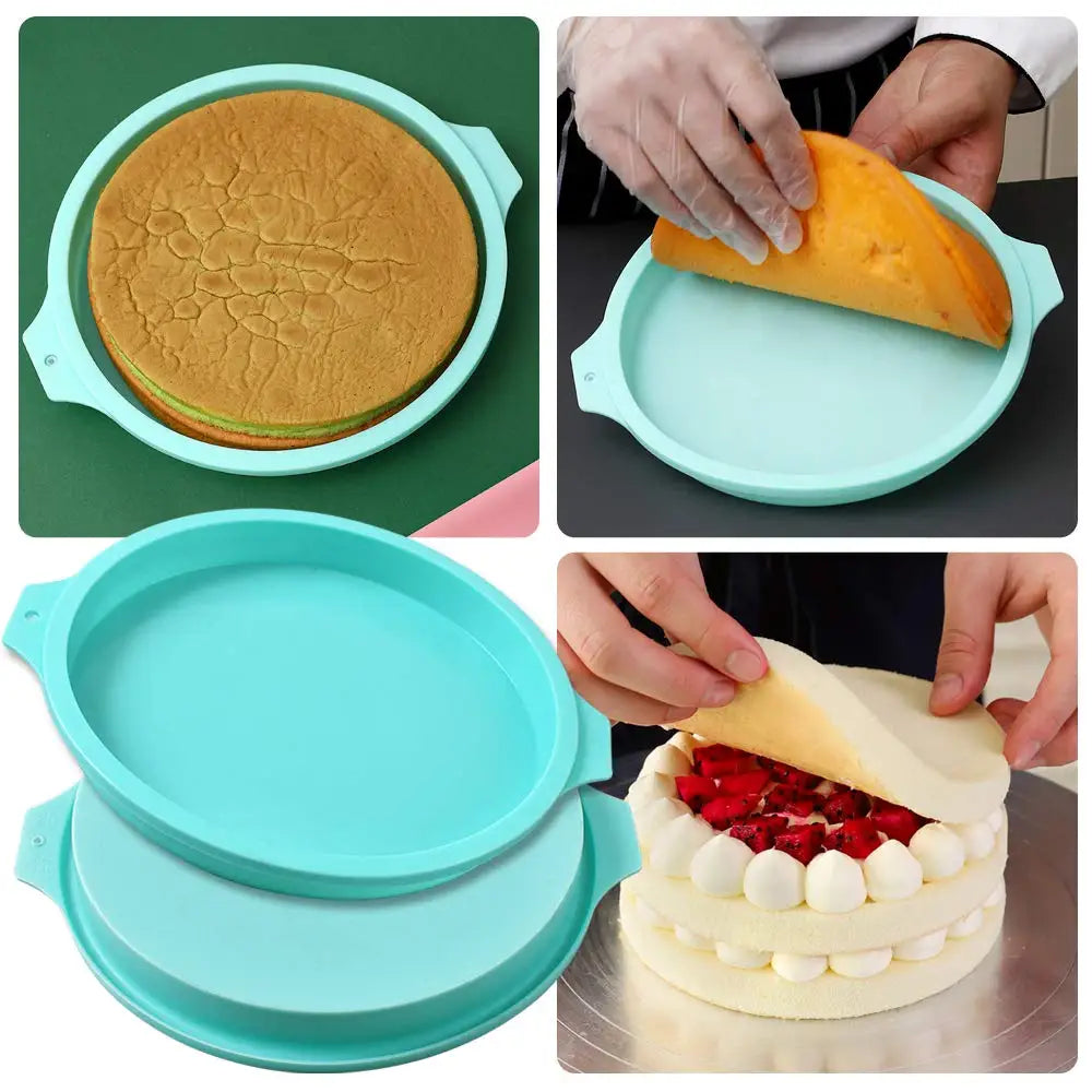 Cheftronics Turquesa: ¡Moldes Silicona Layer Cake Asombrosos!