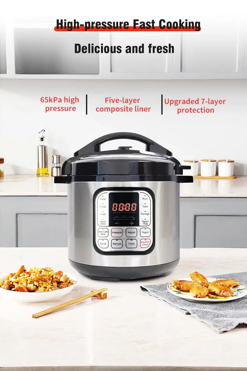 Cocina Rápido: La Nueva Olla a Presión Eléctrica Transparente - 220V EU - Kitchen Appliance