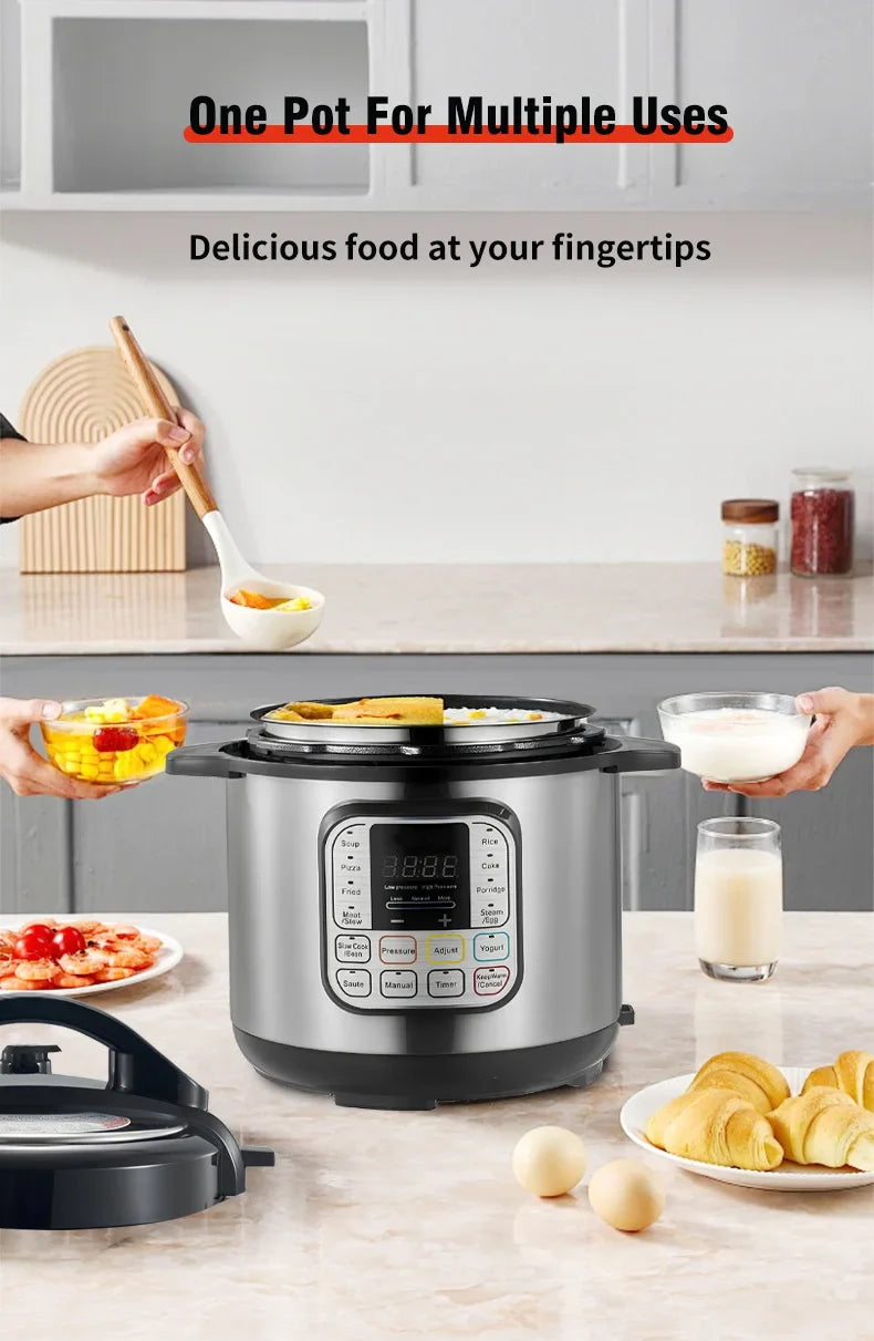 Cocina Rápido: La Nueva Olla a Presión Eléctrica Transparente - 220V EU - Kitchen Appliance