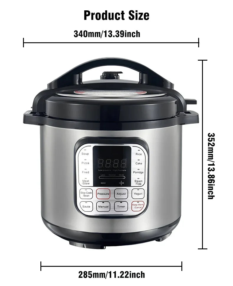 Cocina Rápido: La Nueva Olla a Presión Eléctrica Transparente - 220V EU - Kitchen Appliance