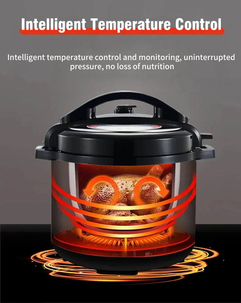 Cocina Rápido: La Nueva Olla a Presión Eléctrica Transparente - 220V EU - Kitchen Appliance
