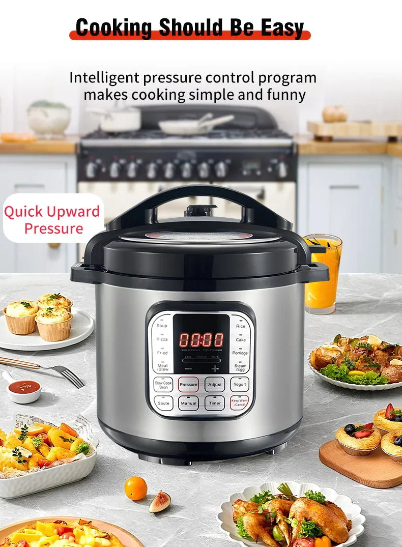 Cocina Rápido: La Nueva Olla a Presión Eléctrica Transparente - 220V EU - Kitchen Appliance