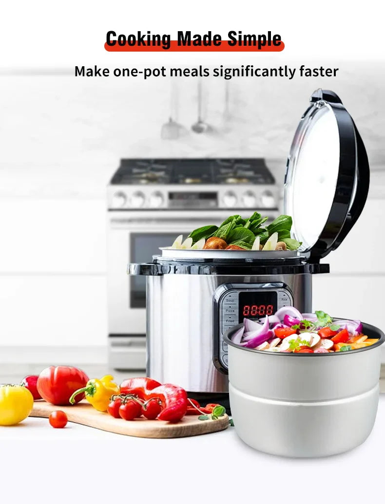 Cocina Rápido: La Nueva Olla a Presión Eléctrica Transparente - 220V EU - Kitchen Appliance