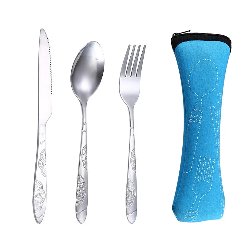 ¡Cubiertos Portátiles Cheftronics Para Aventuras Culinarias!