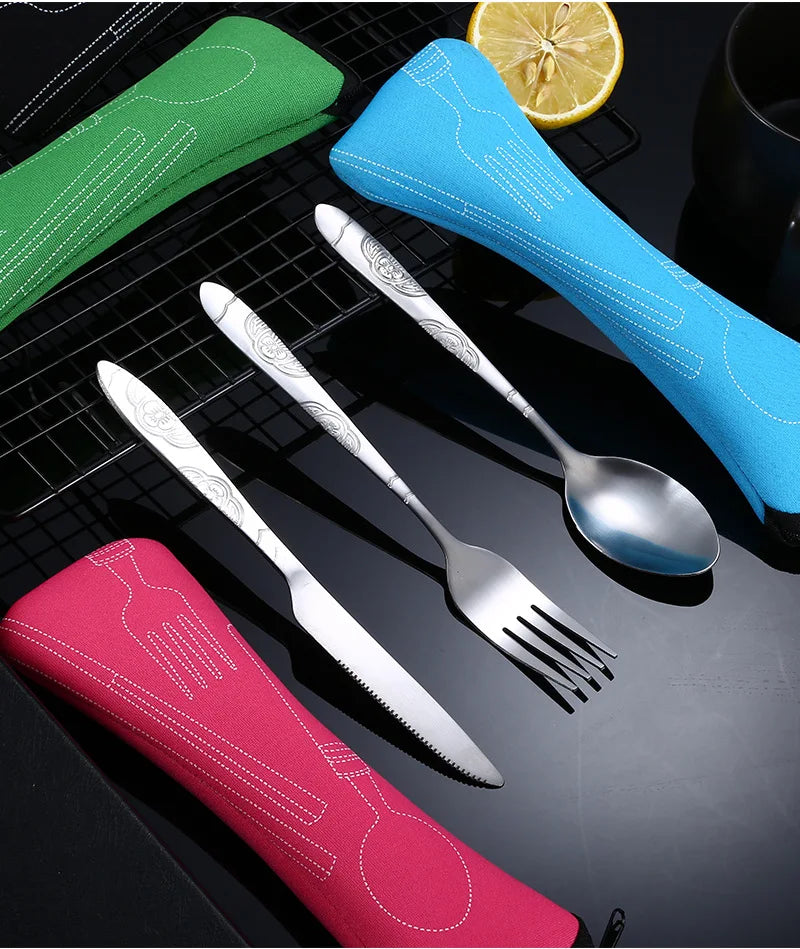 ¡Cubiertos Portátiles Cheftronics Para Aventuras Culinarias!